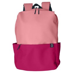 MOCHILA GRANDE IMPERMEABLE Y ECOLÓGICA COLOR ROSA DUO DOHE 51517