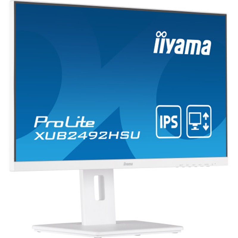 iiyama ProLite XUB2492HSU-W5 LED display 61 cm (24") 1920 x 1080 Pixeles Full HD Blanco