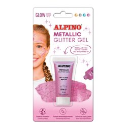 BLÍSTER MAQUILLAJE CON COLOR Y PURPURINA GLITTER ROSA ALPINO DL000604