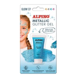 BLÍSTER MAQUILLAJE CON COLOR Y PURPURINA GLITTER AZUL ALPINO DL000603