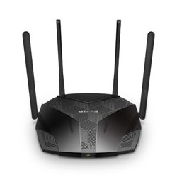 Mercusys MR80X router inalámbrico Gigabit Ethernet Doble banda (2,4 GHz / 5 GHz) Negro