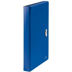 CARPETA POLIPROPILENO ACORDEON 5 POSICIONES+BOLSILLO FRONTAL BROCHE GIRATORIO A4 RECYCLE AZUL LEITZ 46240035