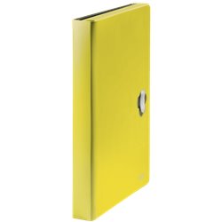 CARPETA POLIPROPILENO ACORDEON 5 POSICIONES+BOLSILLO FRONTAL BROCHE GIRATORIO A4 RECYCLE AMARILLO LEITZ 46240015