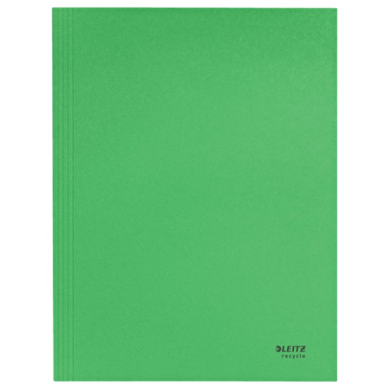 CARPETA CARTON 3 SOLAPAS A4 RECYCLE 100% VERDE LEITZ 39060055