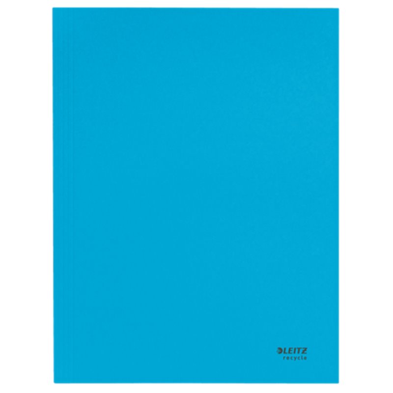 CARPETA CARTON 3 SOLAPAS A4 RECYCLE 100% AZUL LEITZ 39060035