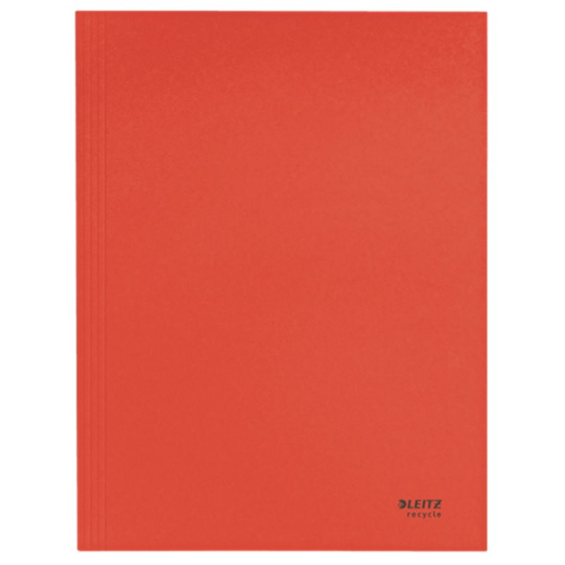 CARPETA CARTON 3 SOLAPAS A4 RECYCLE 100% ROJO LEITZ 39060025