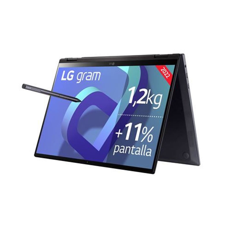 LG PORTATIL 14T90Q-G.AA78B 14"/CONVERTIBLE/TACTIL/CORE I7/16GB/1 TB SSD/WINDOWS HOME/NEGRO