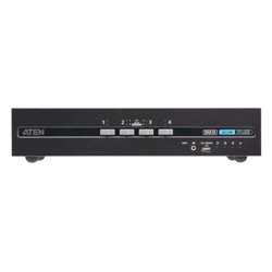 ATEN Switch KVM de seguridad avanzada DVI dual display USB de 4 puertos con CAC (compatible con PSD PP v4.0)