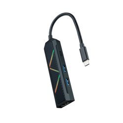 Nanocable 10.16.0401 base para portátil y replicador de puertos Alámbrico USB 3.2 Gen 1 (3.1 Gen 1) Type-C Negro