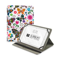 SUBBLIM Funda Tablet Universal TRENDY CASE MARIPOSAS 11"