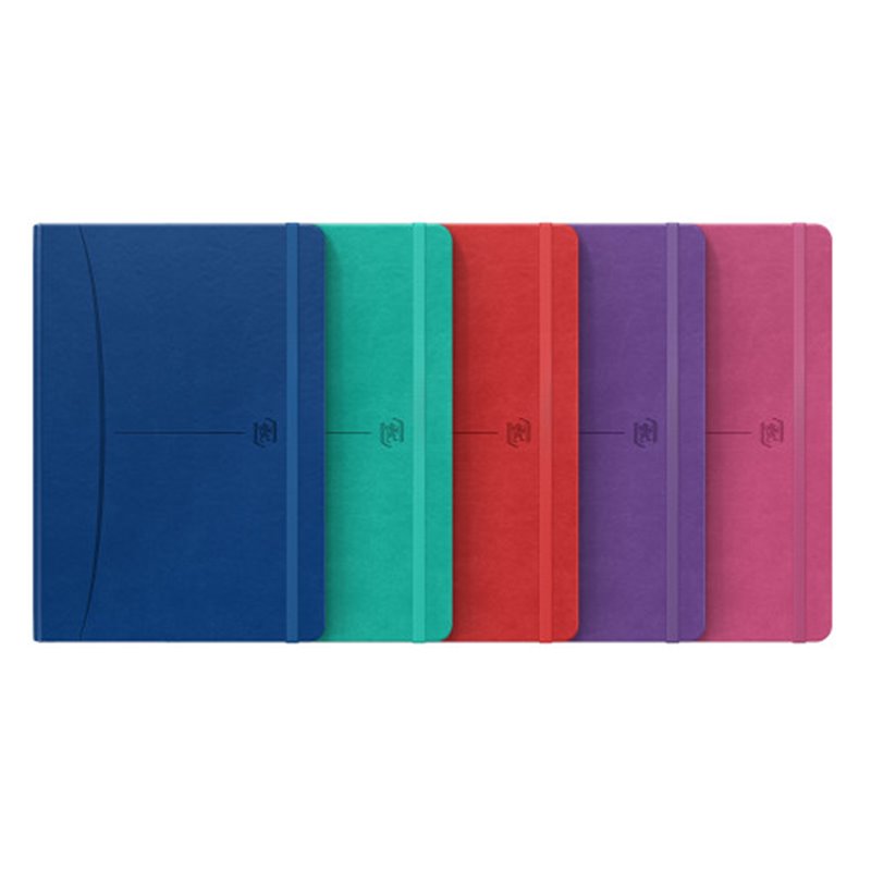 CUADERNO SIGNATURE A5 TAPA EXTRADURA 80H LISO COLORES SURTIDOS VIVOS OXFORD 400163615