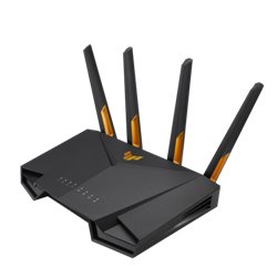 ASUS 90IG0790-MO3B00 router inalámbrico Gigabit Ethernet Doble banda (2,4 GHz / 5 GHz) Negro, Naranja