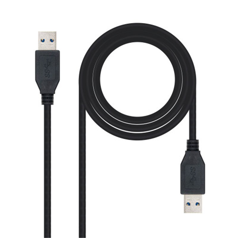 Nanocable 10.01.1001-BK cable USB 1 m USB 3.2 Gen 1 (3.1 Gen 1) USB A Negro