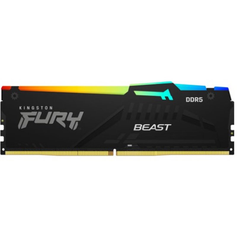 MEMORIA KINGSTON FURY BEAST RGB DDR5 32GB 4800MT/S  CL38  KF