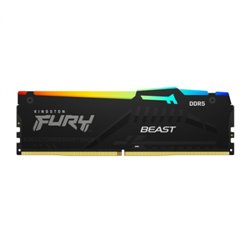 MEMORIA KINGSTON FURY BEAST RGB DDR5 16GB 4800MHZ  CL38  KF5