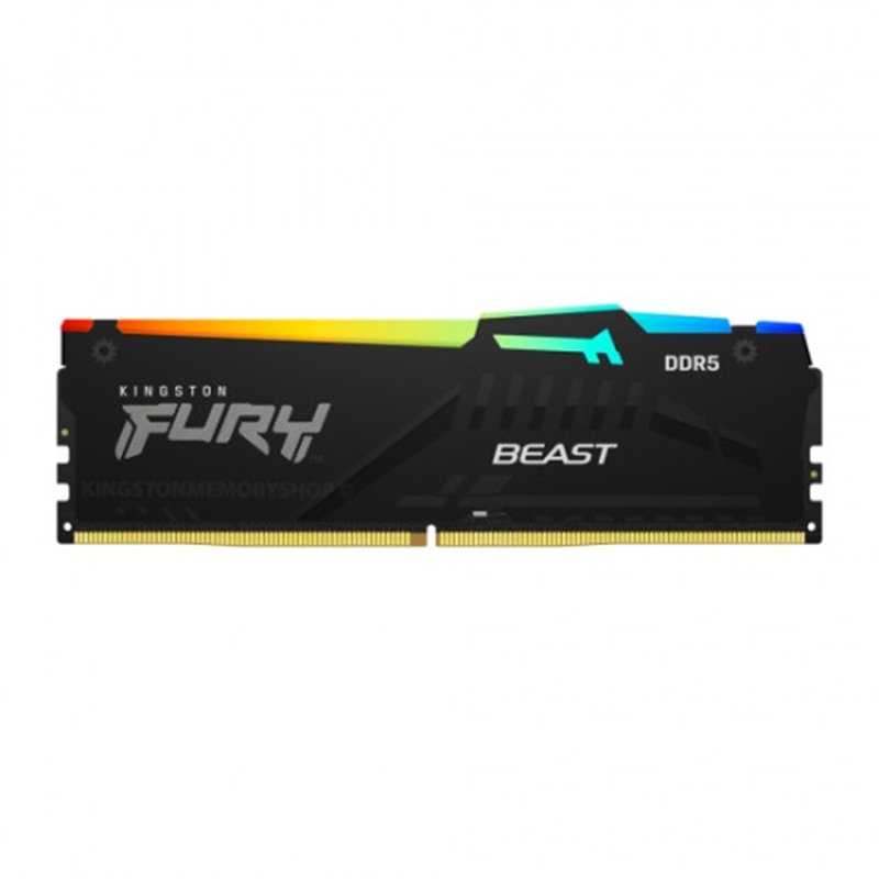 MEMORIA KINGSTON FURY BEAST RGB DDR5 8GB 4800MT/S  CL38  KF5