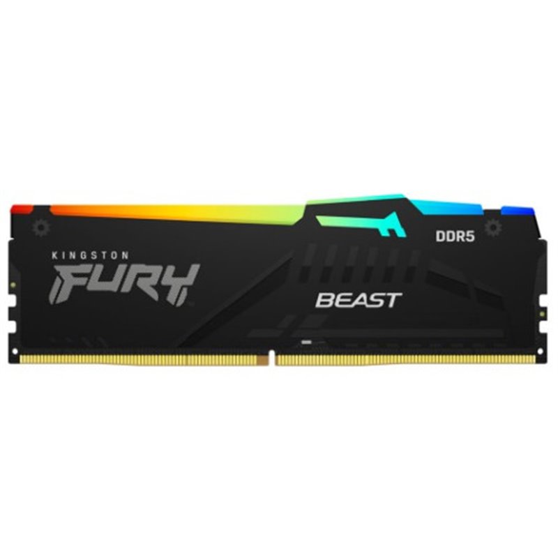 MEMORIA KINGSTON FURY BEAST RGB DDR5 32GB KIT2 5600MHZ  CL40