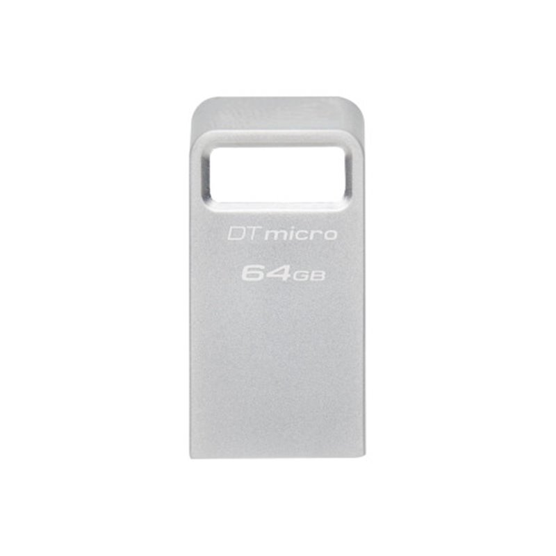 Kingston Technology DataTraveler Micro unidad flash USB 64 GB USB tipo A 3.2 Gen 1 (3.1 Gen 1) Plata