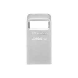 Kingston Technology DataTraveler Micro unidad flash USB 256 GB USB tipo A 3.2 Gen 1 (3.1 Gen 1) Plata