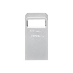 Kingston Technology DataTraveler Micro unidad flash USB 128 GB USB tipo A 3.2 Gen 1 (3.1 Gen 1) Plata