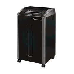 Fellowes 425Ci triturador de papel Corte cruzado 30 cm Negro, Plata