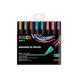 ESTUCHE 8 UDS. PC-5M METAL POSCA UNIBALL 182634680