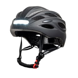 YOUIN CASCO MTB CON LUCES DELANTERA Y TRASTERA – L NEGRO