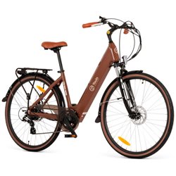 YOUIN YOURIDE VIENA - PASEO - RUEDA 28” - BATERIA INTEGRADA Y EXTRAIBLE - OCRE