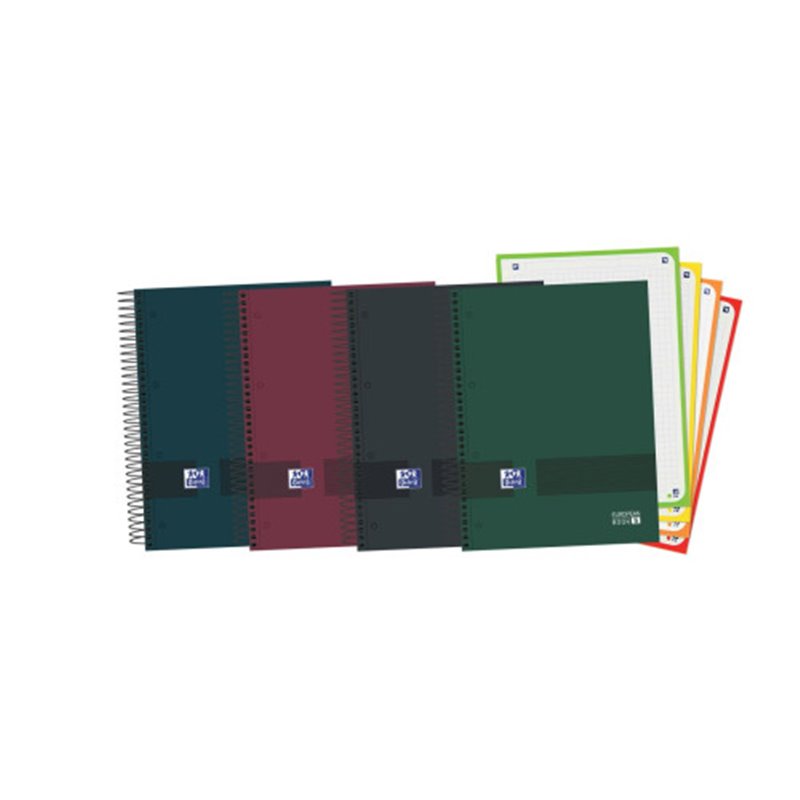 CUADERNO OXFORD & YOU EUROPEANBOOK 4 MULTI A5+ T.EXTRADURA 120H 5X5 COLORES SURTIDO NEUTROS OXFORD 400159033