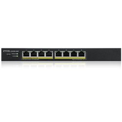 ZYXEL GS1915-8EP, 8-PORT GBE POE SMART HYBRID MODE SWITCH, STANDALONE OR NEBULAFLEX CLOUD, 60 WATT 802.3AT, DESKTOP, FANLESS