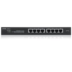 ZYXEL GS1915-8, 8-PORT GBE SMART HYBRID MODE SWITCH, STANDALONE OR NEBULAFLEX CLOUD, DESKTOP, FANLESS