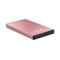 TooQ TQE-2527P caja para disco duro externo Caja de disco duro (HDD) Negro, Rosa 2.5"