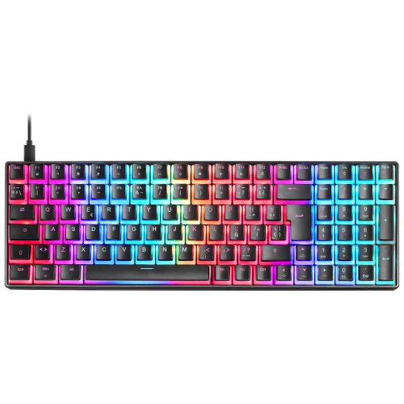 Mars Gaming MKULTRA Teclado Mecánico Negro RGB Compacto 96% Switch Outemu SQ Marrón Español