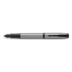 PLUMA IM GRIS MATE/ADORNOS NEGROS MEDIUM PARKER 2127620