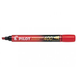 MARCADOR PERMANENTE PUNTA BISELADA SCA-400 ROJO PILOT SCA-400-R