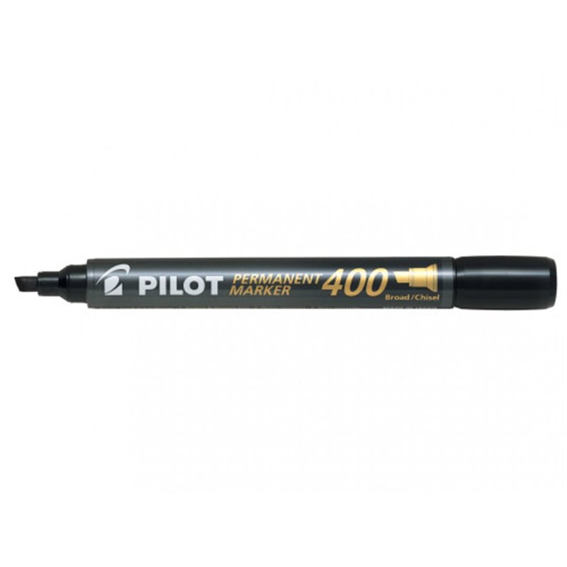 MARCADOR PERMANENTE PUNTA BISELADA SCA-400 NEGRO PILOT SCA-400-B