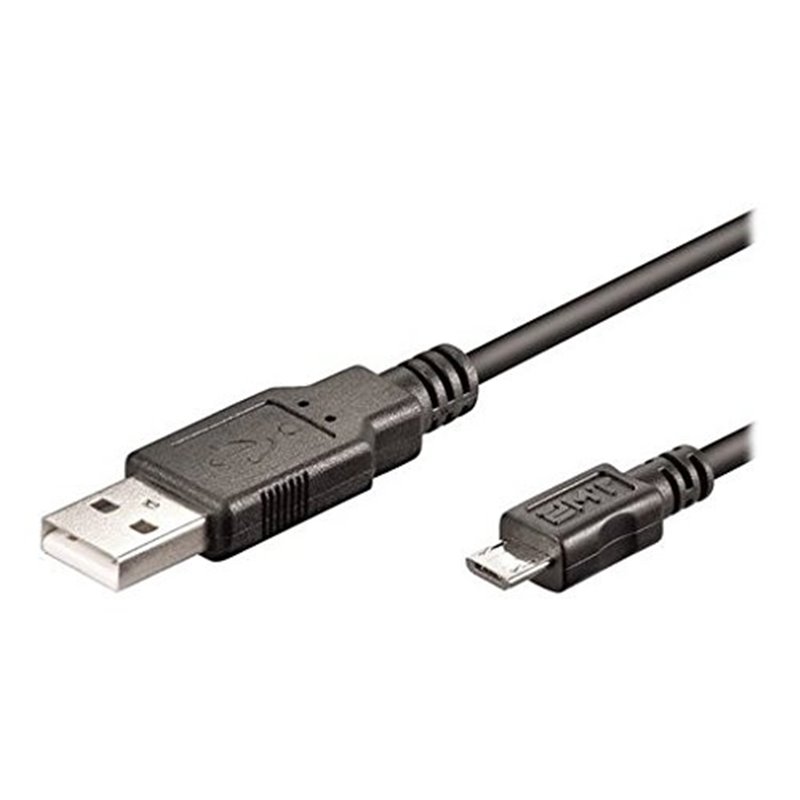 Ewent EW-UAB-010-MC cable USB 1 m USB 2.0 Micro-USB A USB A Negro