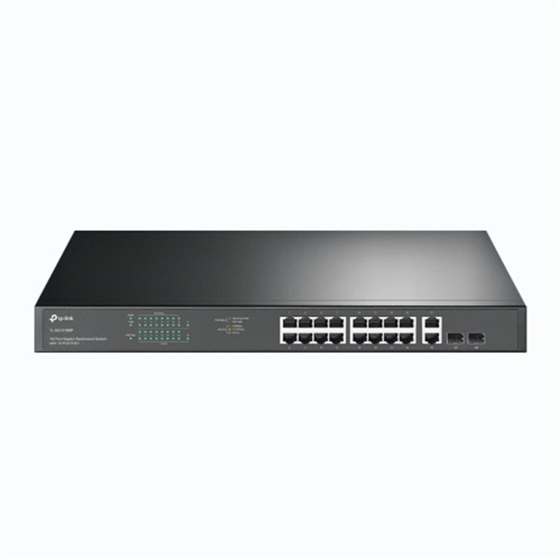 TP-LINK TL-SG1218MP switch Gigabit Ethernet (10/100/1000) Energía sobre Ethernet (PoE) Negro