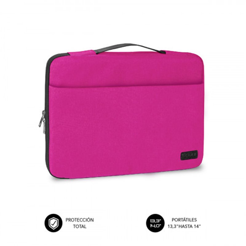 SUBBLIM Funda Ordenador Elegant Laptop Sleeve 13,3-14" Pink