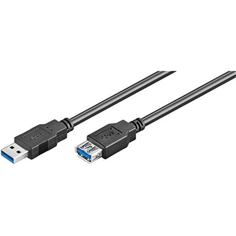 Ewent EW-100203-030-N-P cable USB 3 m USB 3.2 Gen 1 (3.1 Gen 1) USB A Negro