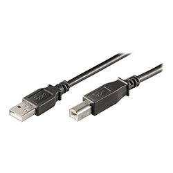 Ewent EW-UAB-010 cable USB 1 m USB 2.0 USB B USB A Negro