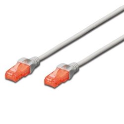 Ewent EW-6U-005 cable de red Gris 0,5 m Cat6 U/UTP (UTP)