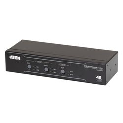 ATEN Switch de matriz HDMI 4K real 2 x 2 con desincrustador de audio