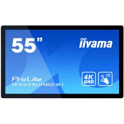 iiyama ProLite TF5539UHSC-B1AG monitor pantalla táctil 139,7 cm (55") 3840 x 2160 Pixeles Multi-touch Multi-usuario Negro