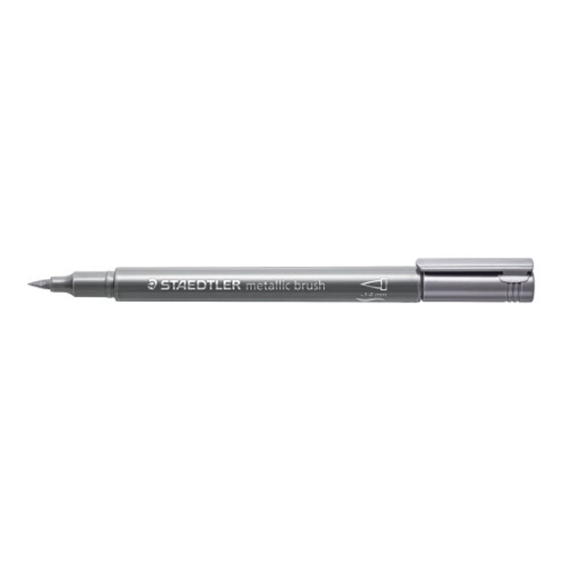 Staedtler 8321 marcador 1 pieza(s) Punta de pincel Plata