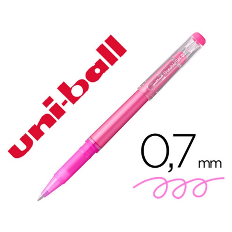 ROLLER GEL BORRABLE UF-222 0,7 MM. ROSA UNI-BALL 233817000