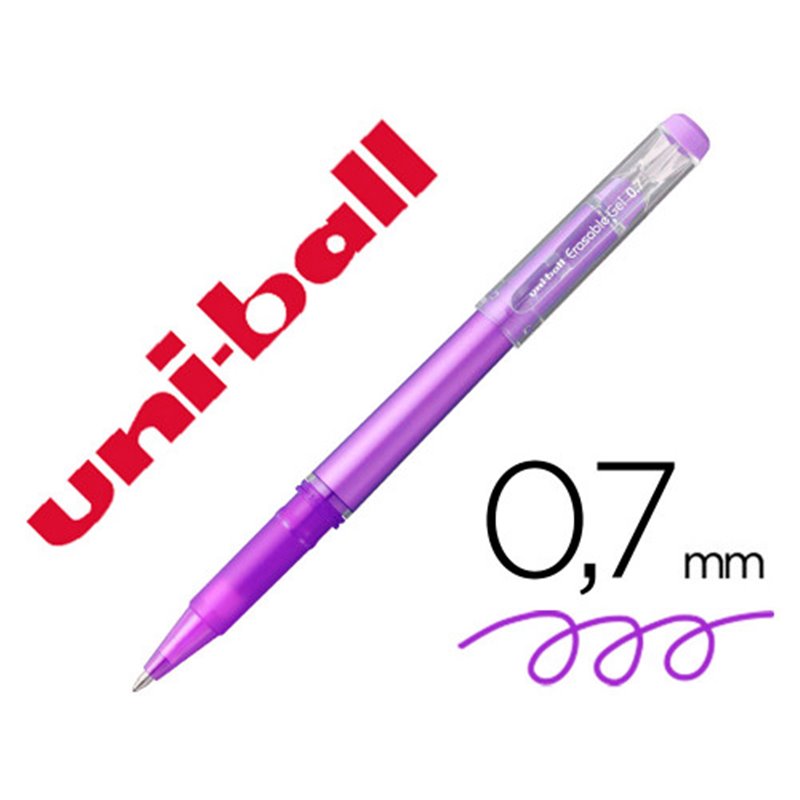 ROLLER GEL BORRABLE UF-222 0,7 MM. VIOLETA UNI-BALL 233809000