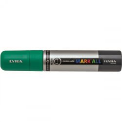 MARCADOR PERMANENTE MARK ALL VERDE ESMERALDA 15 MM LYRA GROOVE L6840063