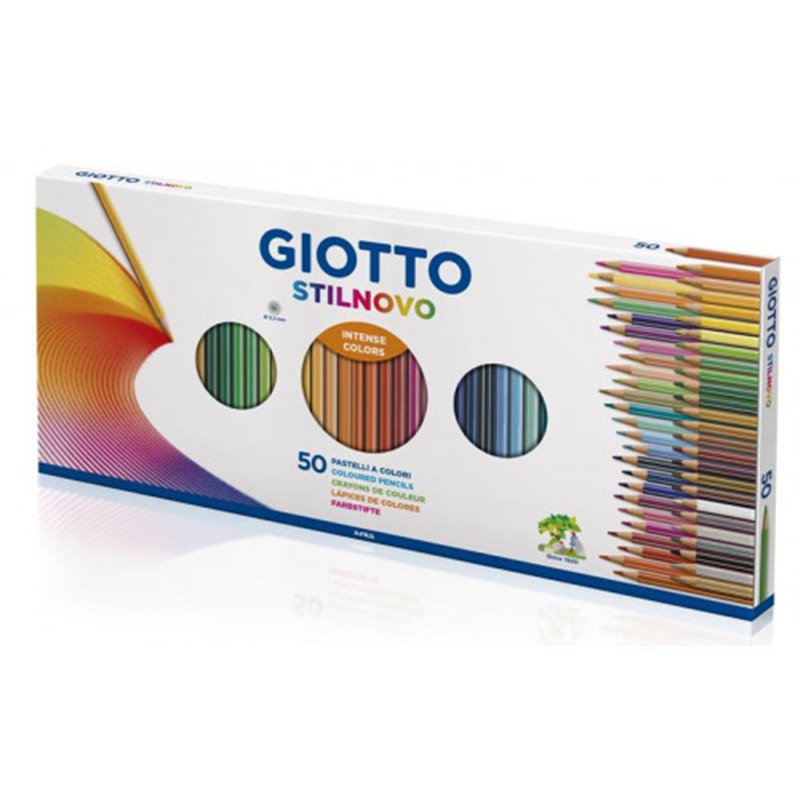 GIOTTO STILNOVO CAJA 50 LAPICEROS + SACAPUNTAS GIOTTO F257300