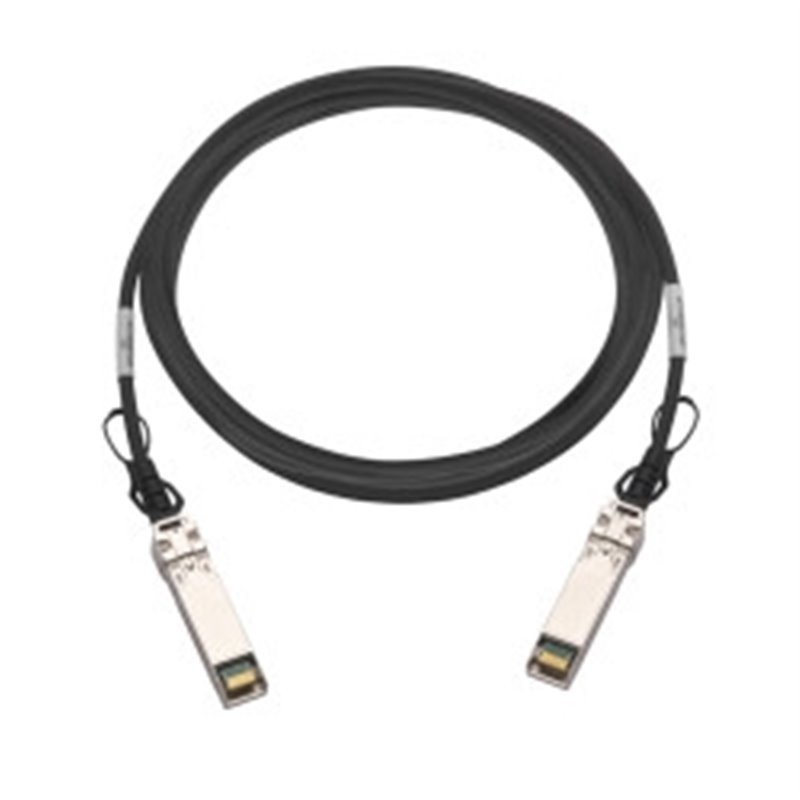 QNAP CAB-DAC30M-SFPP cable de fibra optica 3 m SFP+ Negro